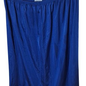 Henson Kickernick Blue Nylon Half Slip Medium Lace Trim Solid Women's M Vtg